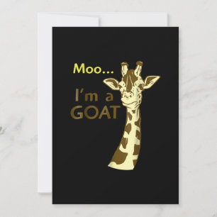 Ik ben een geiteklets die Giraffe verwart Feestdagenkaart