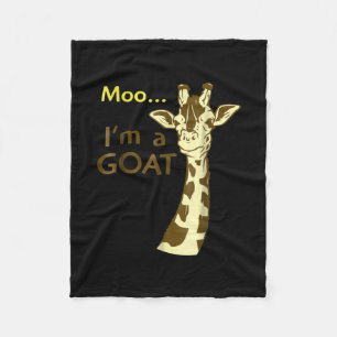 Ik ben een geiteklets die Giraffe verwart Fleece Deken