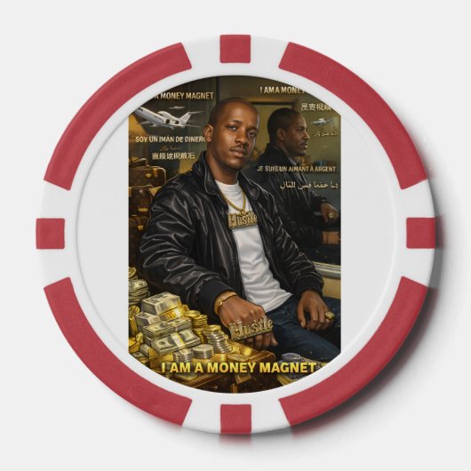 IK BEN EEN GELDMAGNEET POKERCHIPS (Voorkant)