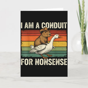 Ik Ben Een Geleider Voor Onzin Grappige Capybara G Kaart