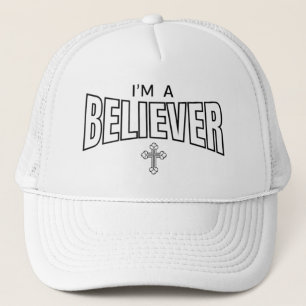 Ik ben een Gelovige Christelijke Trucker Hoed Pet
