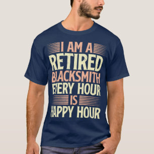 Ik ben een gepensioneerde zwartsmid die een pensio t-shirt