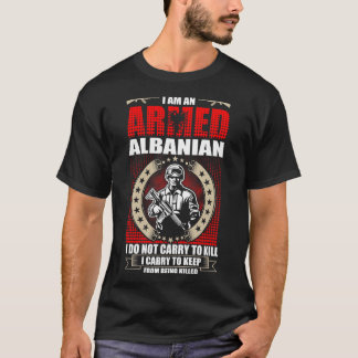 Ik ben een gewapende Albanese T-shirt