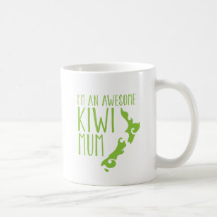 Ik ben een geweldige KIWI MUM Nieuw-Zeeland Koffiemok
