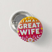 Ik ben een geweldige vrouw Button (Voorkant /achterkant)