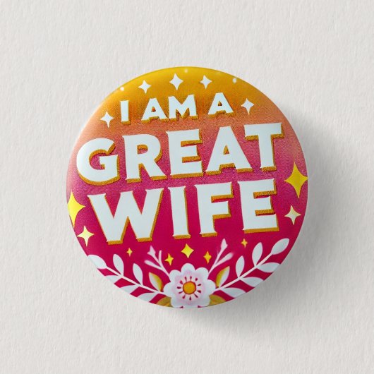 Ik ben een geweldige vrouw Button (Voorkant)