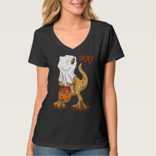 Ik ben een Ghost Rex Jack O' Lantern Hallow T-shirt