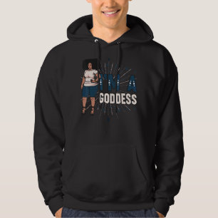 Ik ben een godin Melanin Black Sista Bbw koningin Hoodie