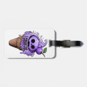 Ik ben een grapeful, schattig ijs bagagelabel (Achterkant horizontaal)