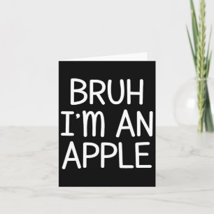 Ik ben een grappig Apple Lazy Halloween kostuumfee Kaart