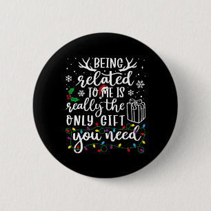 Ik ben een grappige kerstman-kerstman. ronde button 5,7 cm