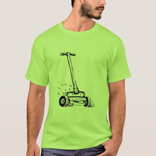 Ik ben een grasmaaier. t-shirt (Voorkant)