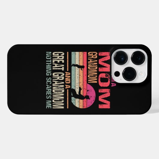Ik ben een grootmoeder en een grote grootmoeder... iPhone hoesje (Achterkant horizontaal)