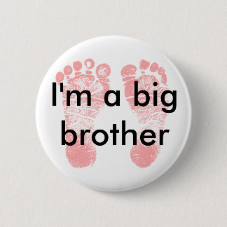 Ik ben een grote broerpin ronde button 5,7 cm