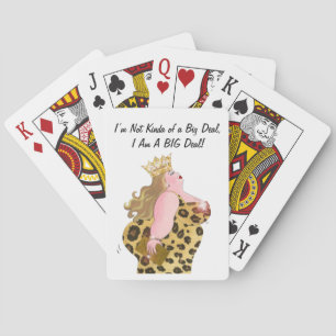 "Ik ben een grote deal!" Diva-speelkaarten Pokerkaarten