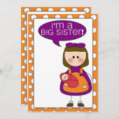 ik ben een grote zuster - aankondiging (Voorkant / Achterkant)