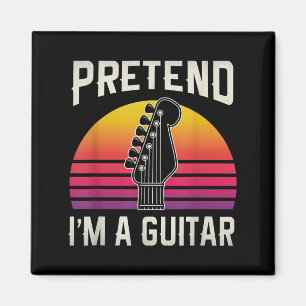 Ik ben een Guitar Funny Costume Gift. Magneet
