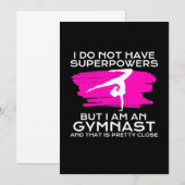 Ik Ben Een Gymnast En Dat Komt Heel Dichtbij Kaart (Voorkant / Achterkant)