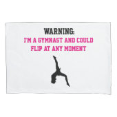 Ik ben een Gymnast Magenta Gymnastics Fun Quote Fl Kussensloop (Voorkant)
