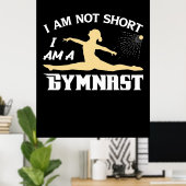 Ik ben een gymnast poster (Thuiskantoor)