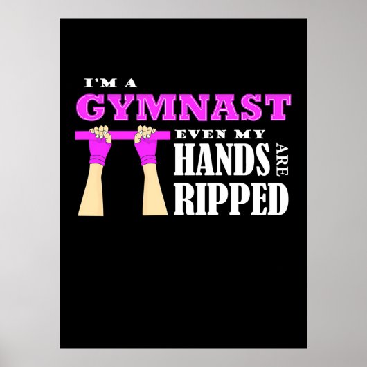 Ik ben een gymnast poster (Voorkant)