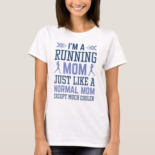 Ik ben een hardloopmoeder t-shirt (Voorkant)
