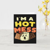 Ik Ben Een Heet Stuk Marshmallow Smores Zomer Kamp Kaart (Gele Bloem)