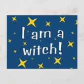 Ik ben een heks briefkaart (Voorkant)