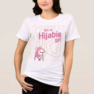 Ik ben een Hijabie Meisje Cute T-Shirt Bescheide