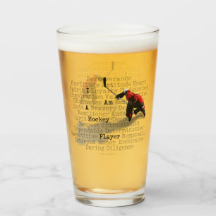 Ik ben een Hockey Player Glas