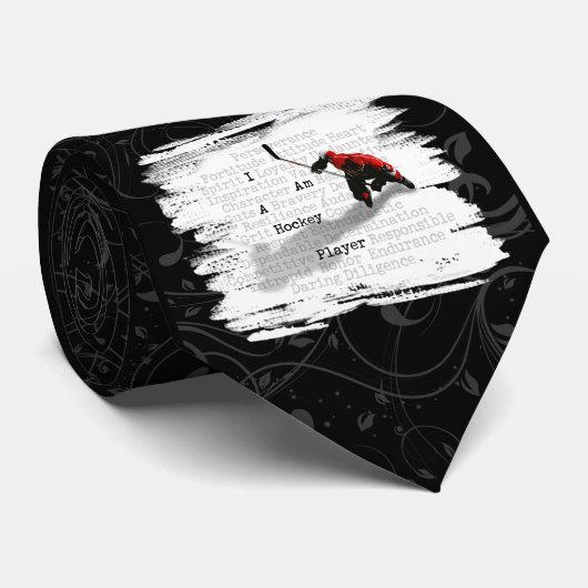 Ik ben een Hockey Player stropdas (Opgerold)