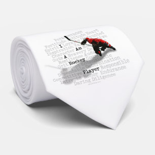 Ik ben een Hockey Player stropdas (licht)