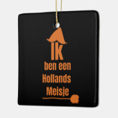 Ik ben een Hollands Meisje - ik ben een Nederlands Keramisch Ornament (Links)