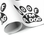 Ik ben een hond cadeaupapier (Rol Hoek)