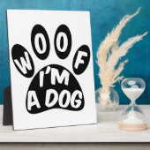 Ik ben een hond fotoplaat (Zijkant)