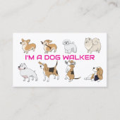 Ik ben een hondenloper visitekaartje (Voorkant)
