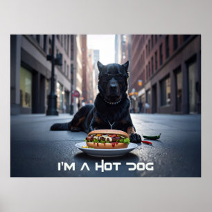 IK BEN EEN HOT DOG - CHILI DOG - POSTER