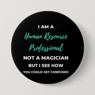 Ik ben een human resource professional en geen tov ronde button 7,6 cm