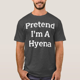 Ik ben een Hyena Costume Party Lazy Funny Hallo T-shirt