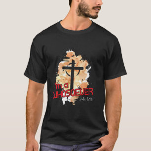 Ik ben een ieder die ik ben Bijbelvers Johannes 3 T-shirt