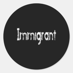Ik ben een immigrant ronde sticker