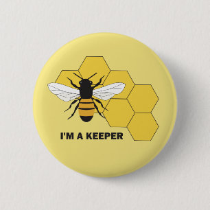 Ik ben een importeur die de bijen bewaart als Butt Ronde Button 5,7 Cm