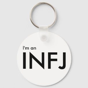 Ik ben een INFJ - Persoonlijkheidstype Witte Sleut Sleutelhanger