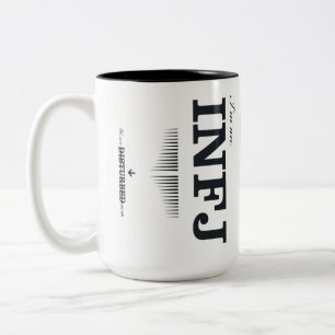 Ik ben een INFJ Tweekleurige Koffiemok