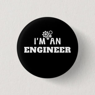 Ik ben een ingenieur - Liefde voor techniek Ronde Button 3,2 Cm