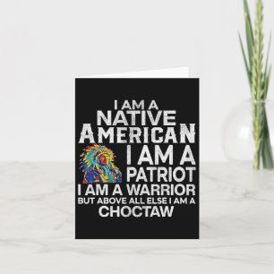 Ik ben een inheemse Amerikaan Ik ben een patriotti Kaart