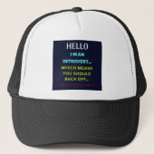 IK BEN EEN INTROVERT TRUCKER PET (Voorkant)
