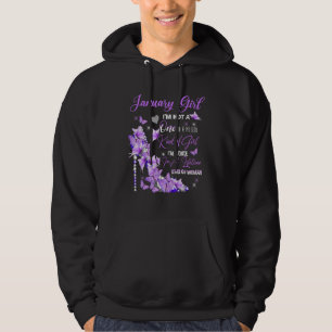 Ik ben een Januari Meisje Ik ben geen één in een M Hoodie