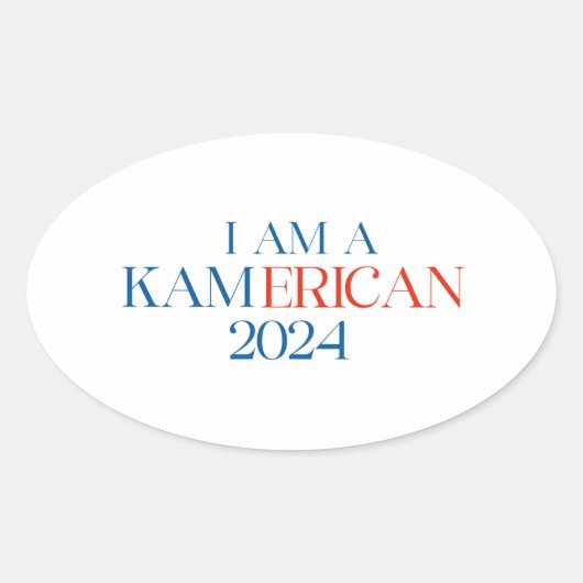 IK BEN EEN KAMERICAN STICKER (Voorkant)