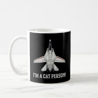 Ik ben een kat persoon F-14 Tomcat Koffiemok